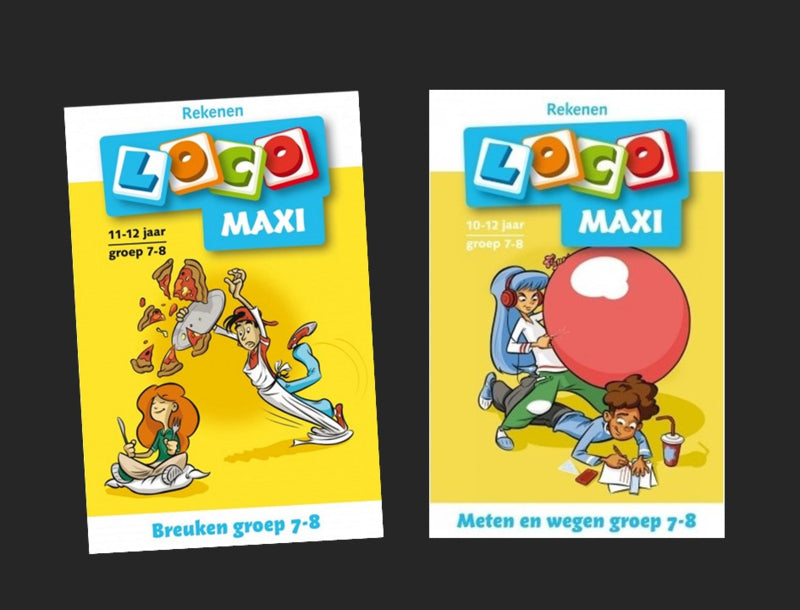 Voordeelset Loco Maxi: Breuken groep 7/8 + Meten en wegen groep 7/8