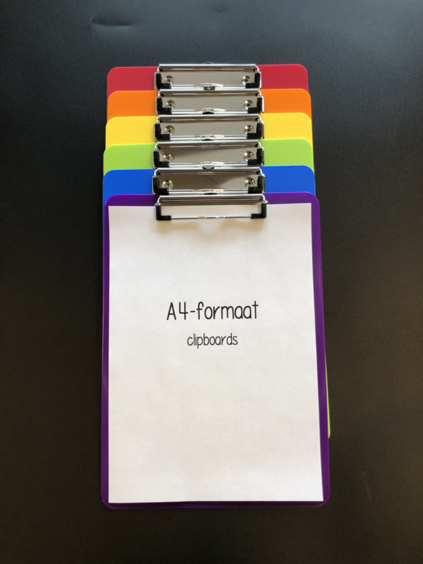 Clipboard / Klembord Regenboog (per stuk)