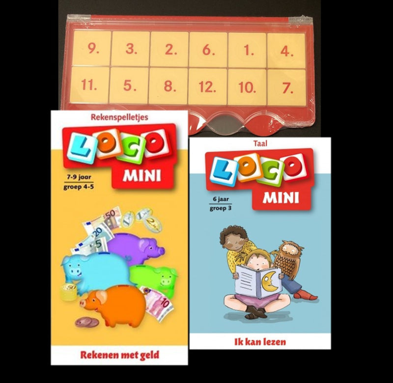 Voordeelset Loco Mini: Basisdoos mini + Rekenen met geld mini + Ik kan lezen