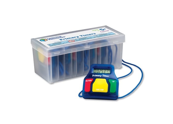 Primary Timer (eenvoudige kinder timer) SET van 6 stuks