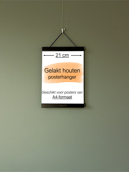 Posterhanger A4-formaat (21 cm) Zwart gelakt