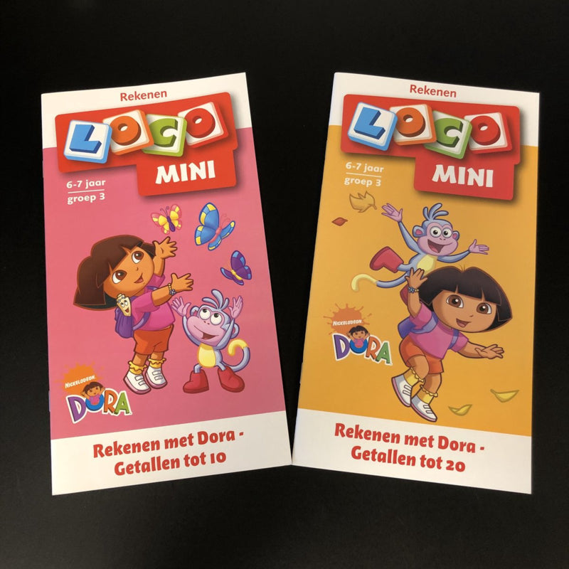 Voordeelset Loco Mini - Rekenen met Dora Getallen tot 10 en Getallen tot 20 voor  groep 3/4