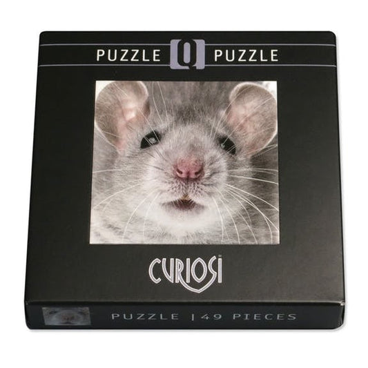 Curiosi Q-puzzel (moeilijke stukjes) - Dier - Muis (49 stukjes)