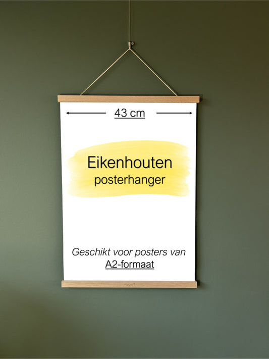 Posterhanger A2 formaat (43 cm) Eiken hout