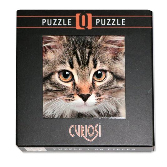 Curiosi Q-Puzzle (schwierige Teile) – Tier – Katze (66 Teile)