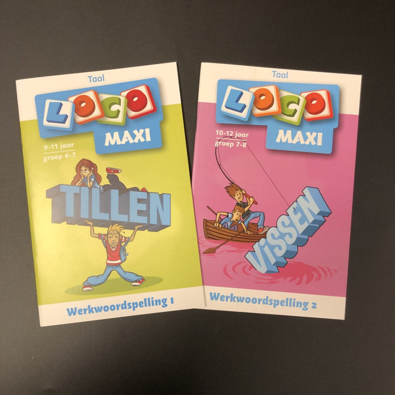 Voordeelset Loco Maxi: Werkwoordspelling 1 (groep 6/7) en Werkwoordspelling 2 (groep 7/8)