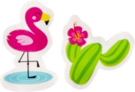 Gummen Flamingo / cactus 4cm (12 st.)