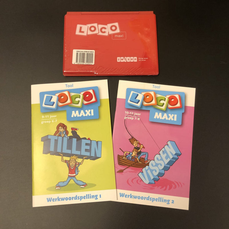 Voordeelset Loco Maxi: Basisdoos Maxi + Werkwoordspelling 1 (groep 6/7) en Werkwoordspelling 2 (groep 7/8)