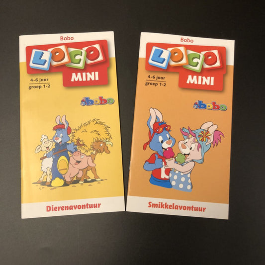 Voordeelset Loco Mini: Bobo Dierenavontuur + Bobo Smul en Smikkel (groep 1/2)