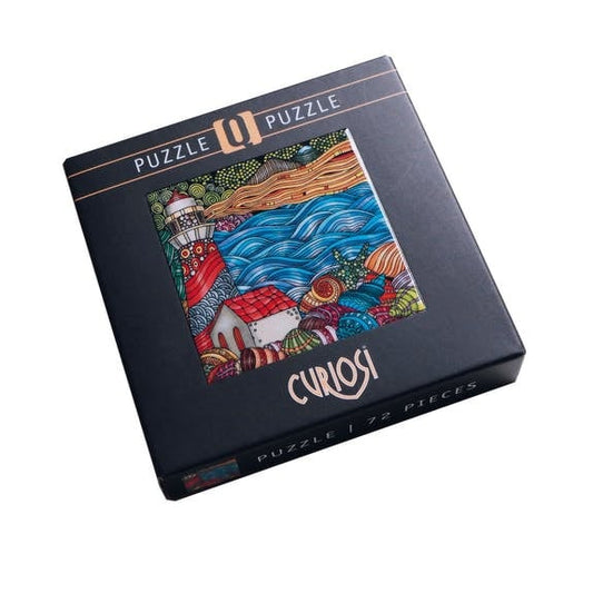 Curiosi Q-Puzzle (schwierige Teile) - Farbmischung 2 (72 Teile)